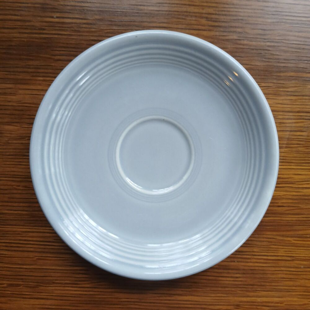 Vintage Fiesta Gray Saucer Mid Century Modern MCM 1950s HLC Aesthetic Fiestaware